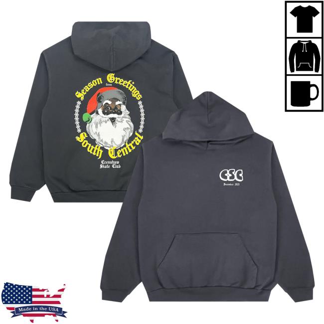 Official Crenshaw Skate Club Holiday Pull Over Hoodie CrenshawSkateClub