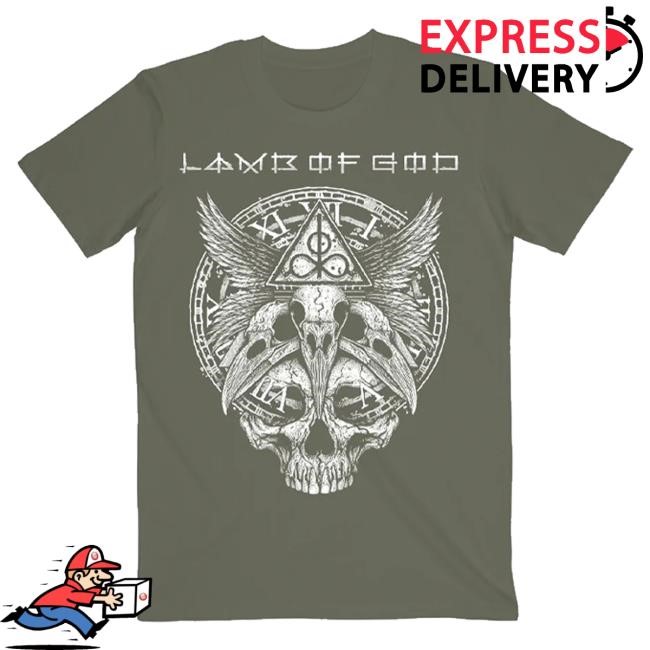 Official Lamb Of God Merch Store Lamb Of God Time Skull Top Shirt