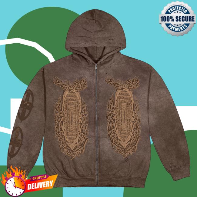 Official Travis Scott Merch Store Travis Scott Utopia God's Country Sweater Brown TravisScott Shop