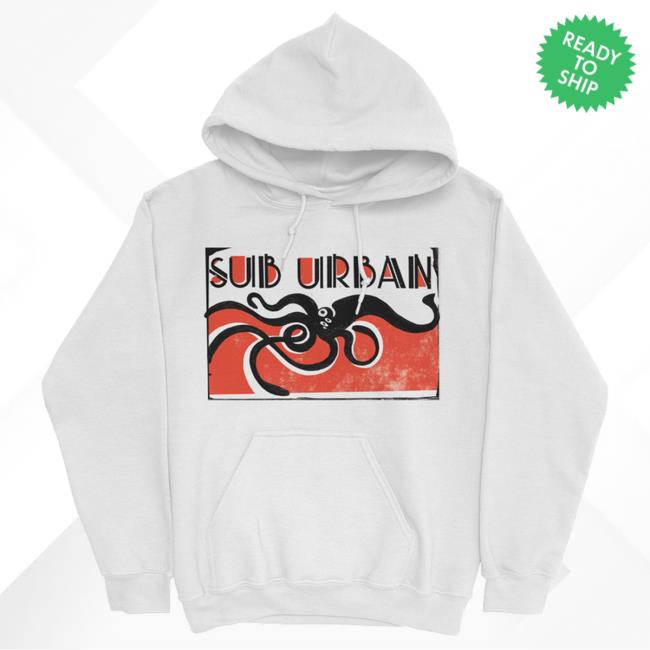 Official Sub Urban Merch Store Woodcut Squid New Hoodie