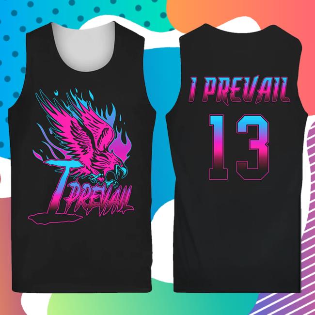I Prevail Merch Store I Prevail Flaming Eagle Basketball Jersey