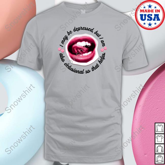 Bonfire Shop I May Be Depressed But I Am Also Delusional So That Helps Long Sleeve Tee Imani Barbarin