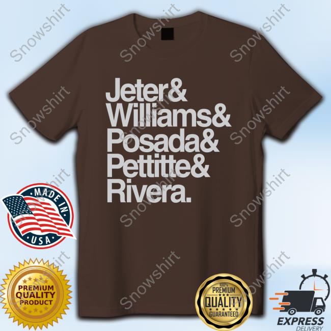 Official Jeter & Williams & Posada & Pettitte & Rivera Crew Official Ny Evil Empire Jeter & Williams & Posada & Pettitte & Rivera Hoody