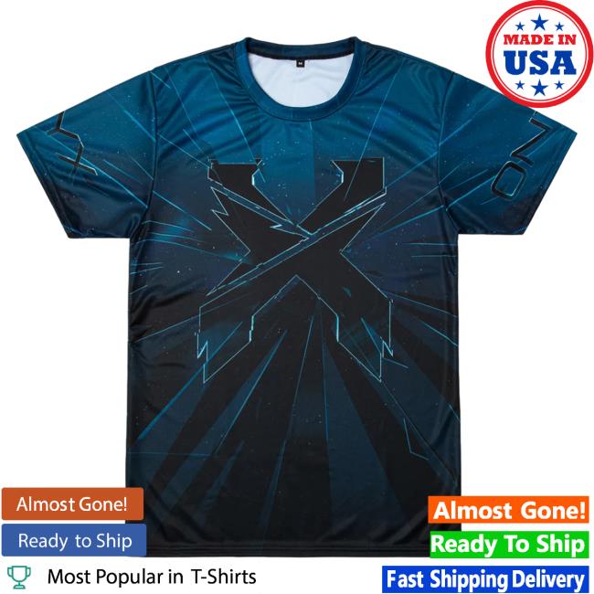 Official Excision Merch Onyx Dye Sub T Shirt Blue/Black