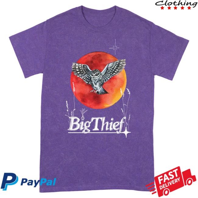Official Big Thief Merch Store Shop Blood Moon Owl Mineral Wash Tshirt