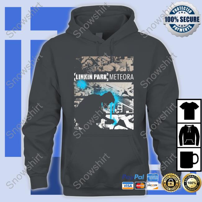 Linkin Park Merch Meteora Drip Collage Hoodie Meteora Drip Collage Tee Shirt
