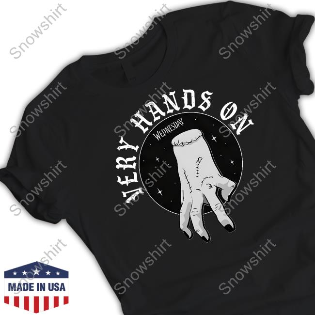Her Universe Merch Wednesday The Thing Very Hands On Long Sleeve Tee