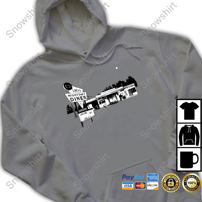 Lucy's Night Shift Diner Tee Light Blue Lucy's Night Shift Diner Tee