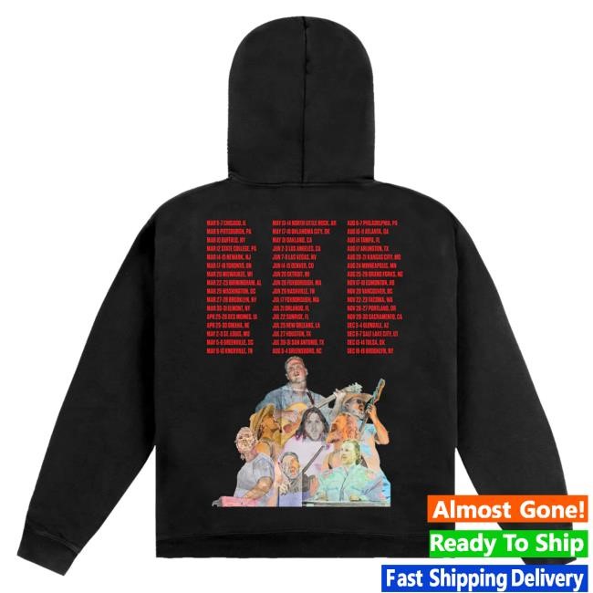 Official Zach Bryan Merch Store Shop ZB Tour Washed Black Pullover Hoodie Zach Bryan Concert Merch ZachBryan