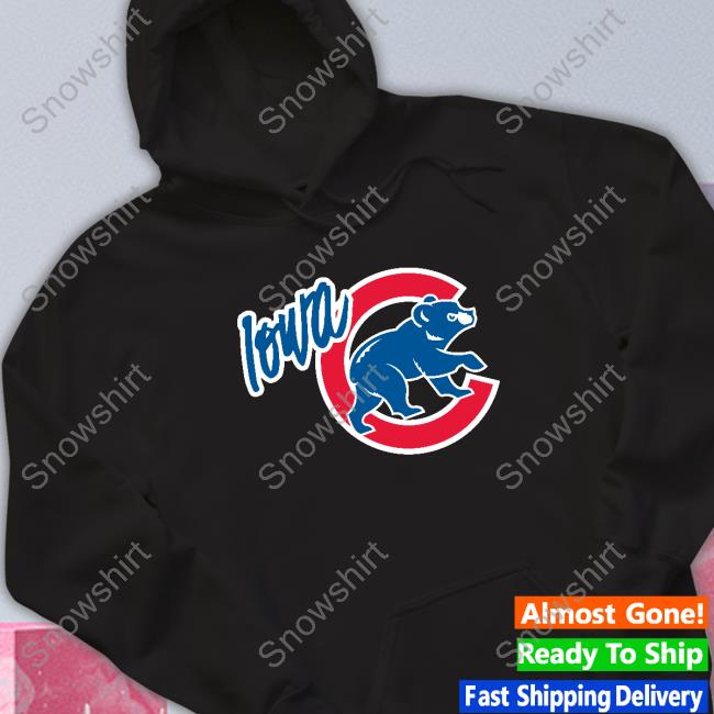 Iowa Cubs Walking Bear Hoodie Official MiLB Iowa Cubs Walking Bear T-Shirt