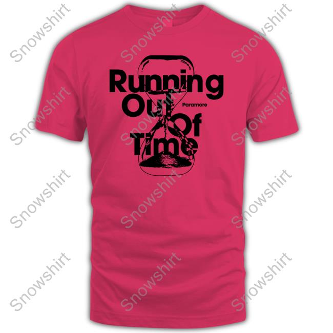 Official Paramore Running Out Of Time Tee Paramore Running Out Of Time Boyfriend Fit Girls T Shirt