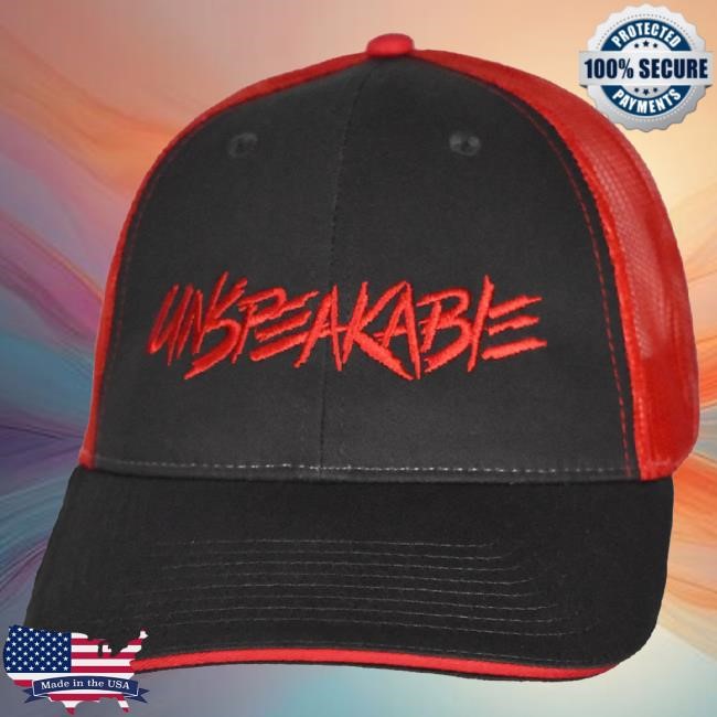 Official Unspeakable Dark Grey Cap W/Red Font