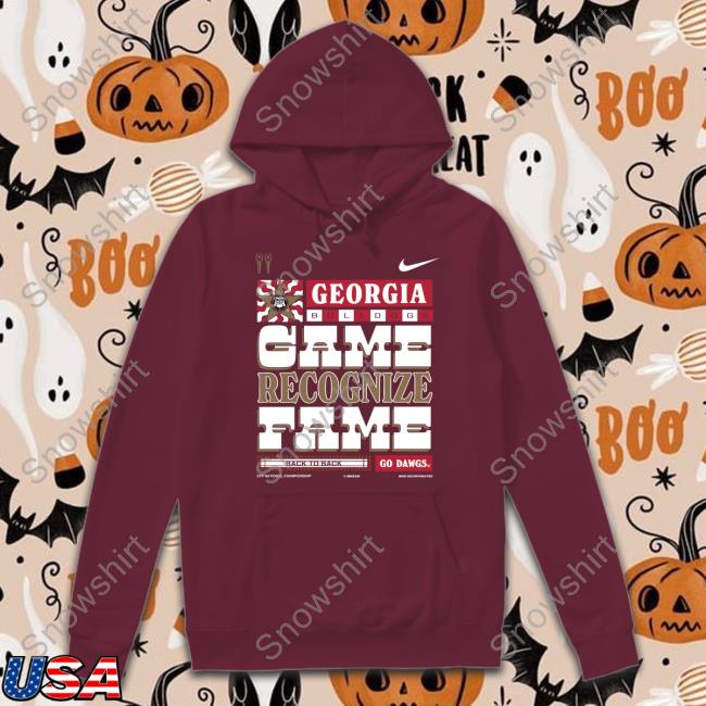 Georgia Bulldogs Game Recognize Fame Shirt Black