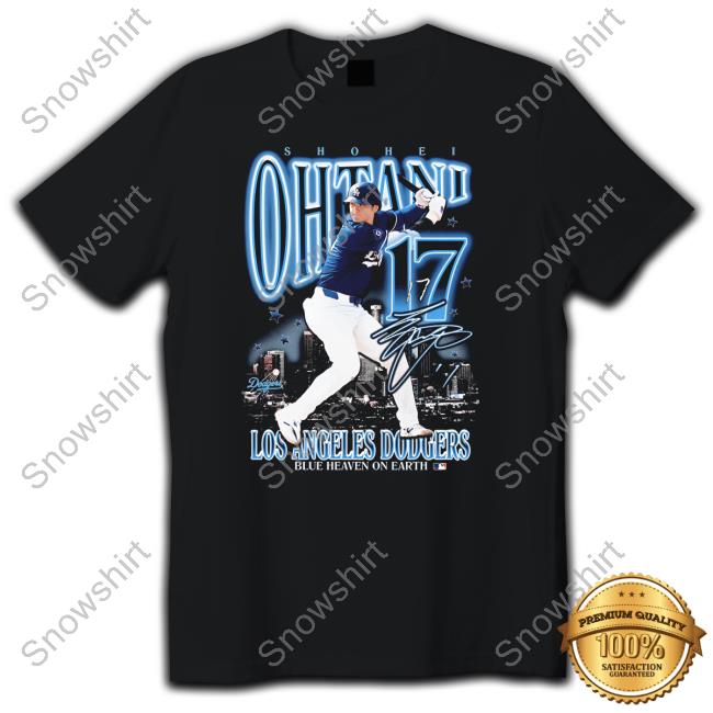 Shohei Ohtani 17 Los Angeles Dodgers Blue Heaven On Earth Sweatshirt