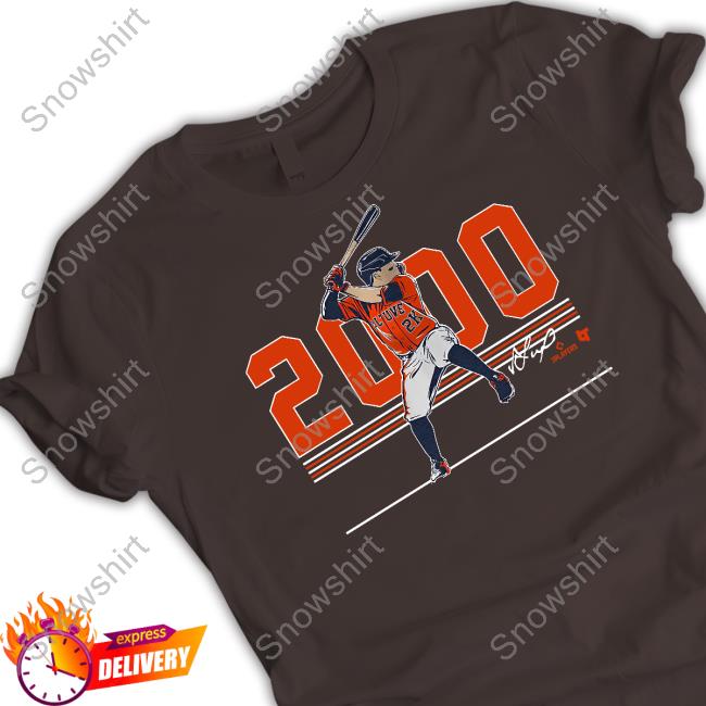 Official Breakingt Merch Jose Altuve 2000 Hits Shirt Breakingt Merch Jose Altuve 2000 Hits Shirt
