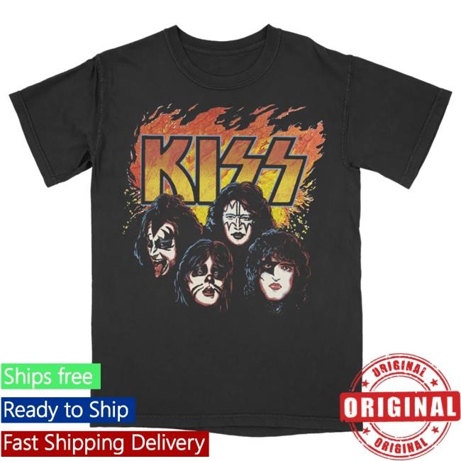 Kiss Hot Hot Hotter Than Hell Tshirt Kiss Band Official Merch Store