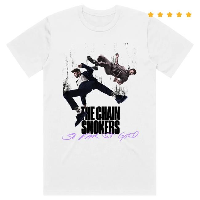 Official The Chainsmokers Merch The Chainsmokers "So Far So Good" Falling Popover Shirt