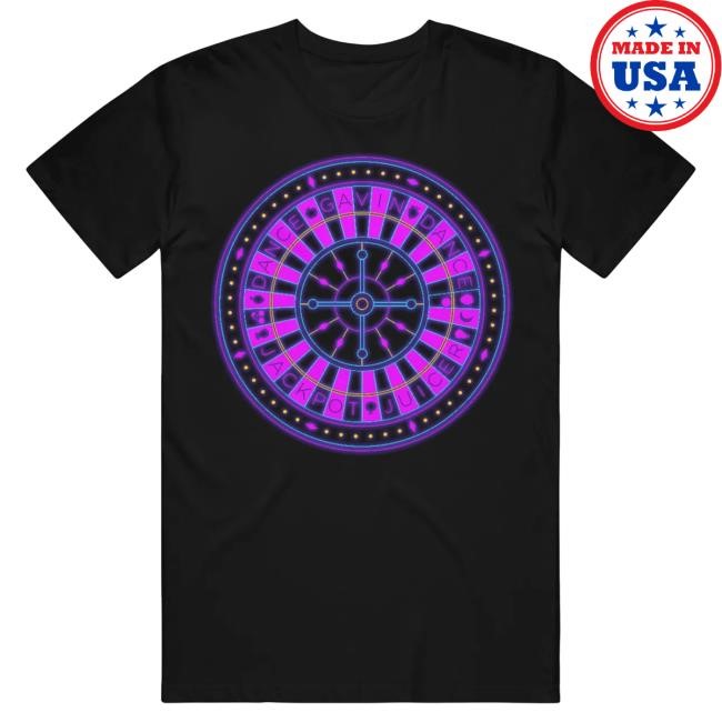 Official Dance Gavin Dance Merch Roulette Wheel Black - Attractive Shirt DanceGavinDance