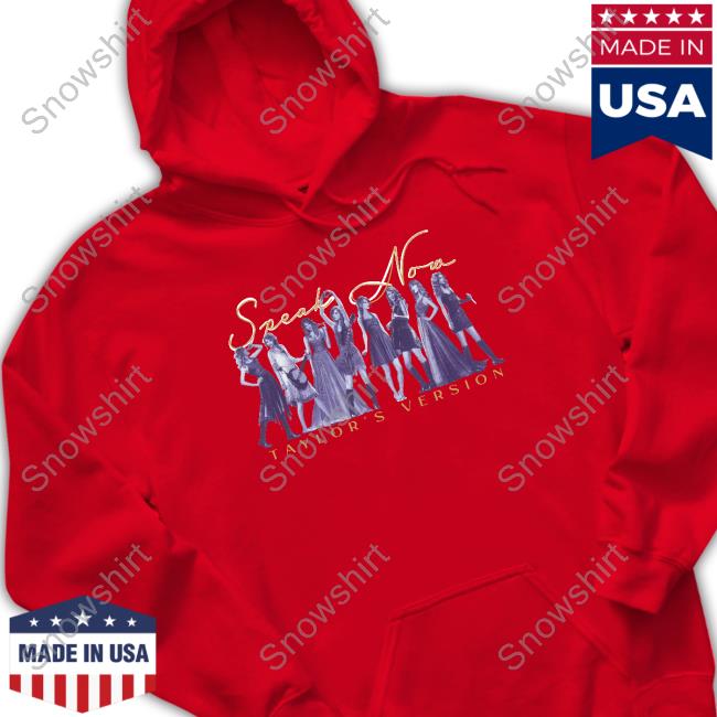 Official Taylor Swift Store Speak Now Taylor's Version Eras Beige Hoodie Speak Now Taylor's Version Tee Shirt