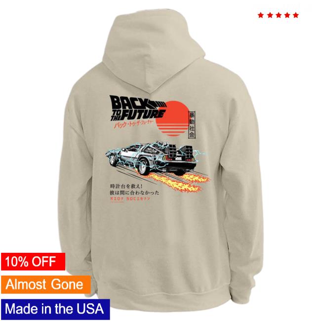 Official Riot Society Merch Store Shop Riot Society Back To The Future Kanji Crewneck RiotSociety Apparel Clothing