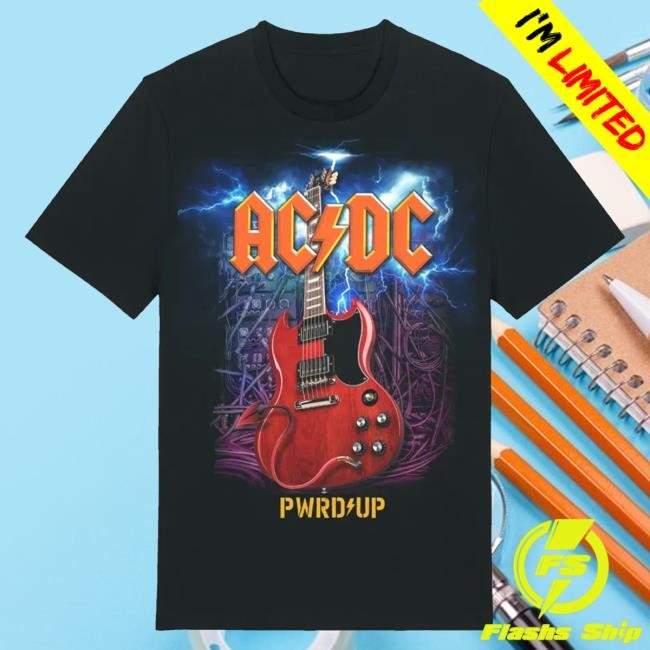 Official Ac Dc Merch Store AC/DC Angus Guitar 2024 Tour T-Shirts Ac Dc Shop Acdc Clothing