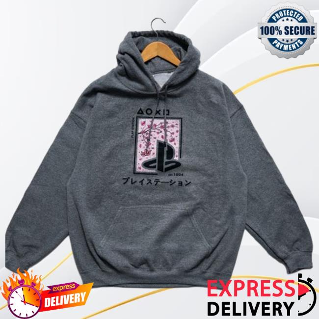 Fanfit Gaming Merch Store Shop Playstation Cherry Blossom Graphite Sweatshirts