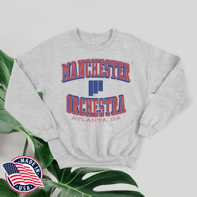 Manchester Orchestra Grey Collegiate Crewneck New