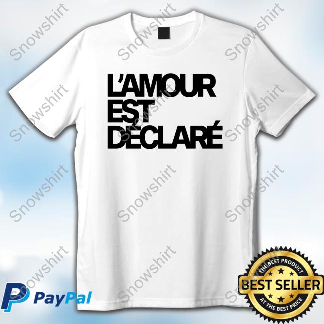 Official Ahmet Erozan Seçil Erzan Zadig & Voltaire Merch L'amour Est Declare Shirts