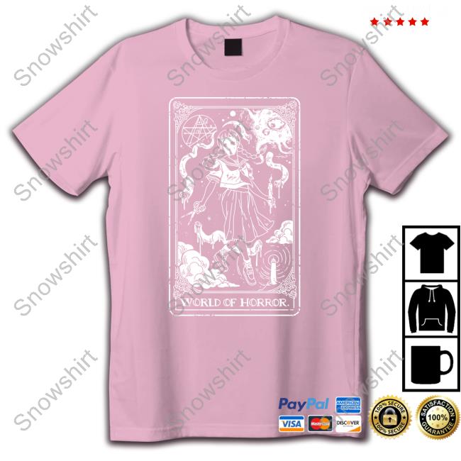 World Of Horror Ominous Tarot TShirts Chieri At Home World Of Horror Ominous Tarot Long Sleeve Tee