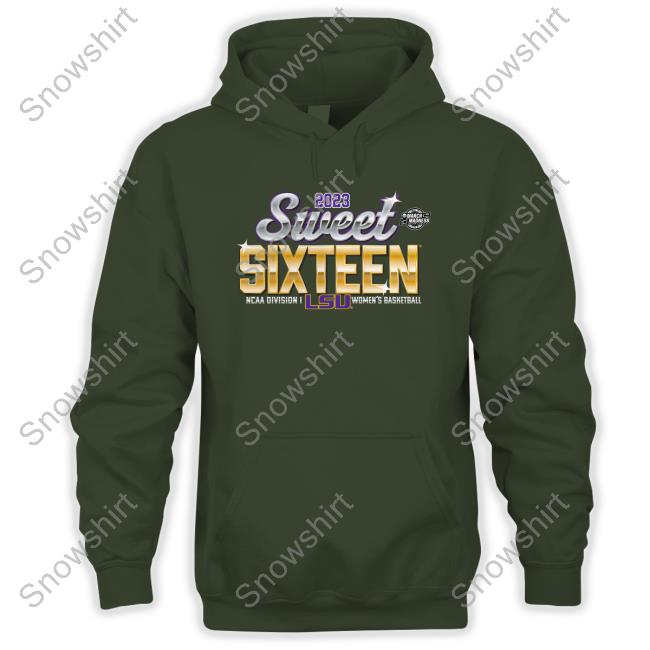LSU Tigers 2023 NCAA Tournament March Madness Sweet 16 Hoodie Official Sec LSU Tigers 2023 NCAA Tournament March Madness Sweet 16 Sweatshirt