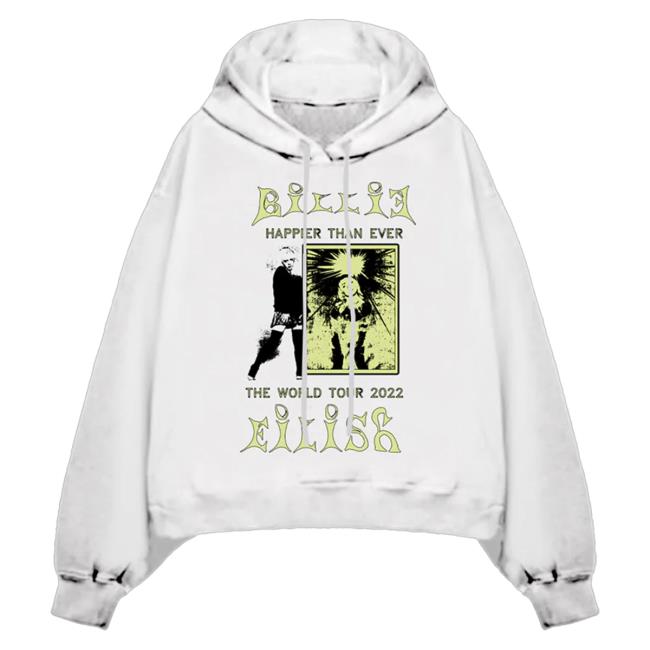 Official Interscope Records BillieEilish Merch Clothing Store Billie Eilish Look Away Off White Tour Hood