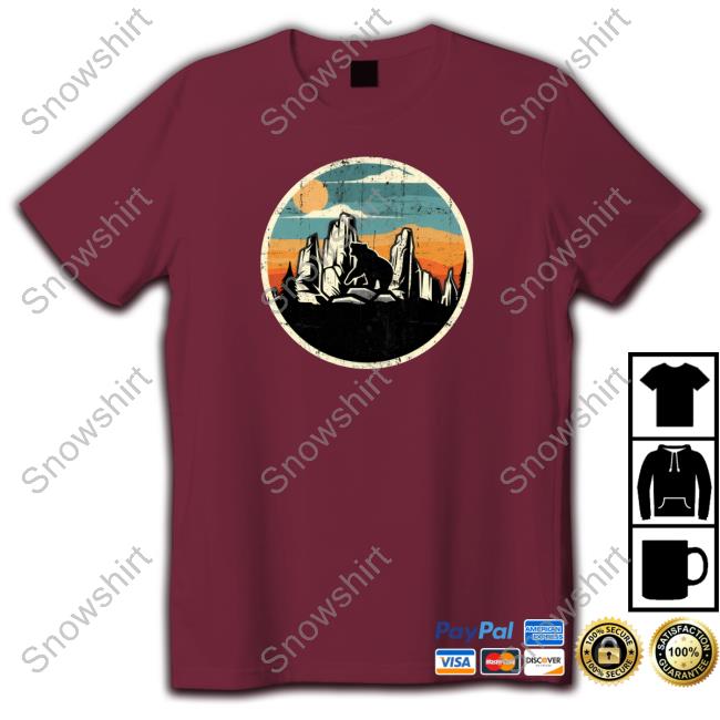 Official Bear Mountain Long Sleeve Tee Shirt Bear Mountain Cap