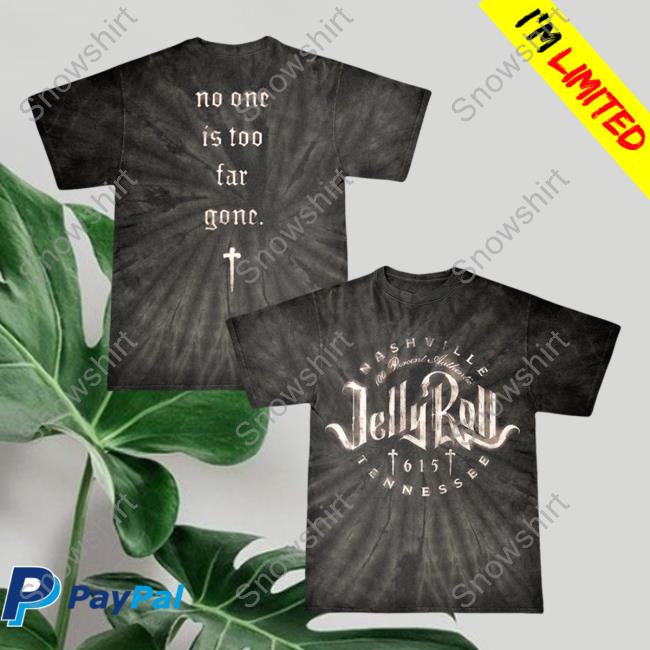 Official Jelly Roll Clothing Shop Merch Logo Tie Dye T Shirt Jellyroll615 Store