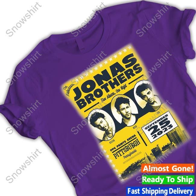 Jonas Brothers Merch Pittsburgh Tee