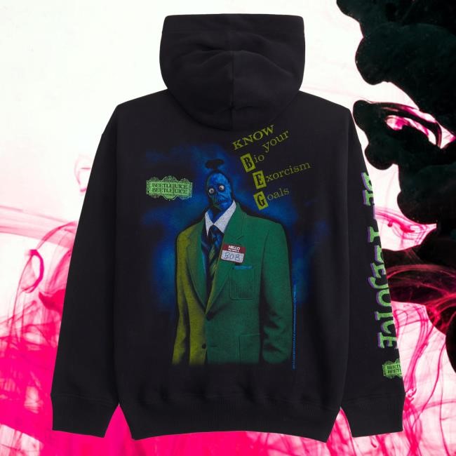 Official Abercrombie And Fitch Apparel Clothing Merch Beetlejuice Graphic Popover Hoodie Hood Abercrombie Store Shop