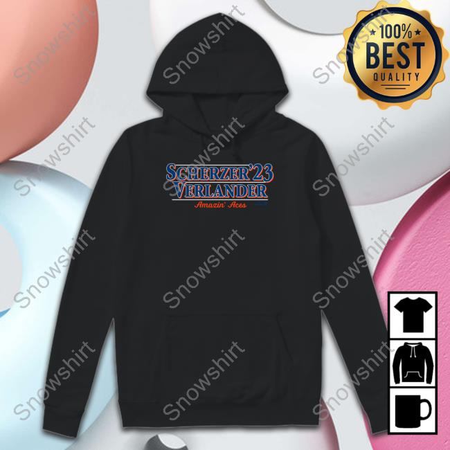 Breakingt Merch Scherzer Verlander 23 Amazin' Aces Hoodies