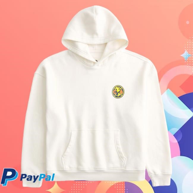 Boxy Club América Las Águillas Graphic Hoodie Hollister Official Merch | Club América Las Águillas Official | Soccer Fan Gear
