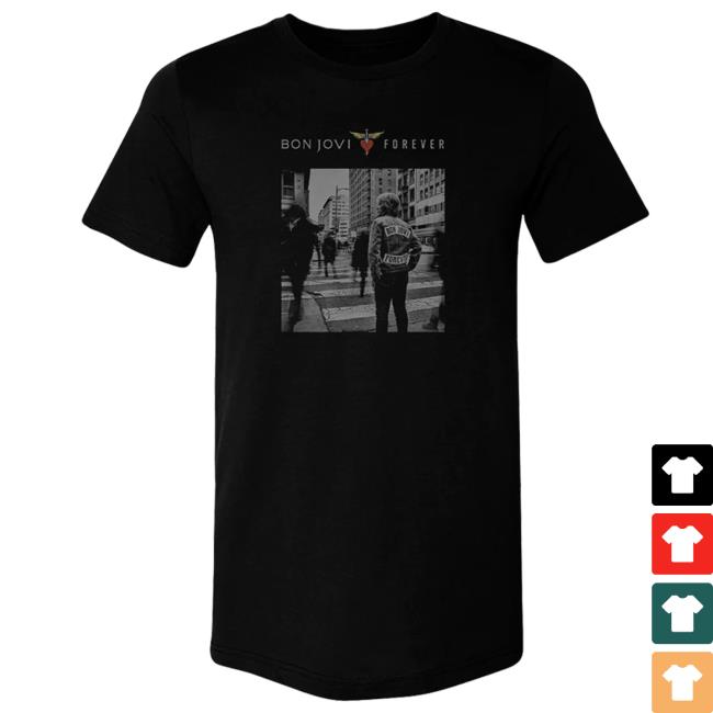 Bon Jovi Official Merch Shop Album Cover Forever T Shirt