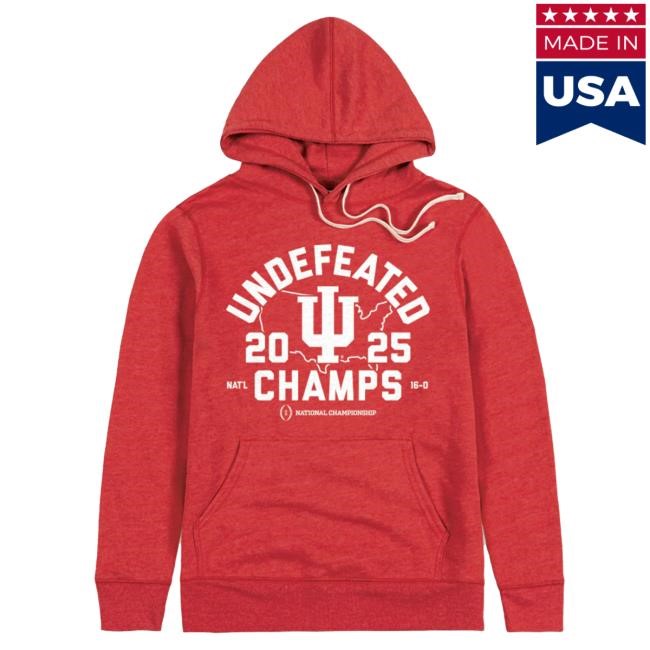 Game Day Layer Hoosiers Undefeated Hoodie Homefield Apparel NCAA