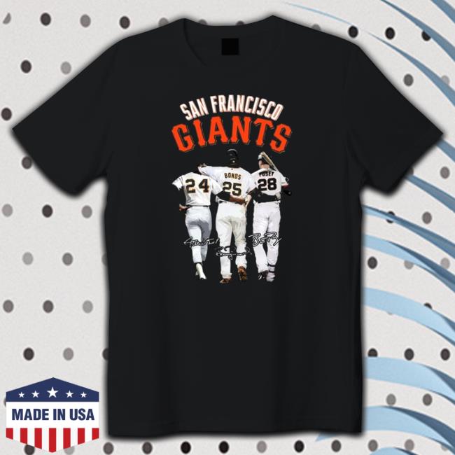Official 2022 San Francisco Giants Bonds vs Posey signatures Shirt 2022