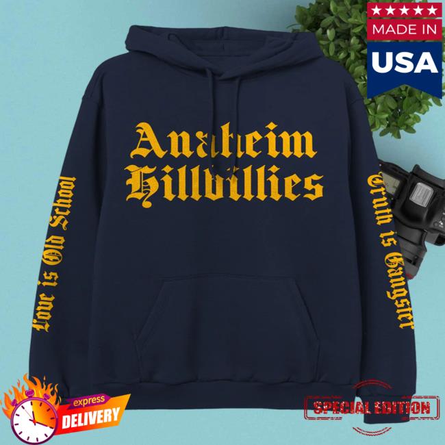 Official Gwen Stefani Merch Anaheim Hillbillies Love Is Old School Sweatshirt