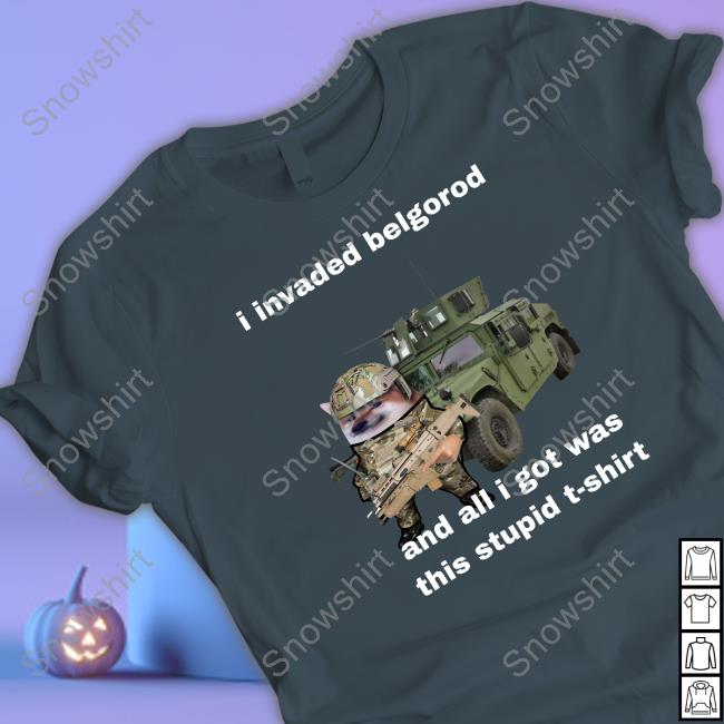 North Atlantic Fella Organization Merch I Invaded Belgorod And All I Got Was This Stupid T Shirt Nafo Belgorod Stupid Hooded Sweatshirt
