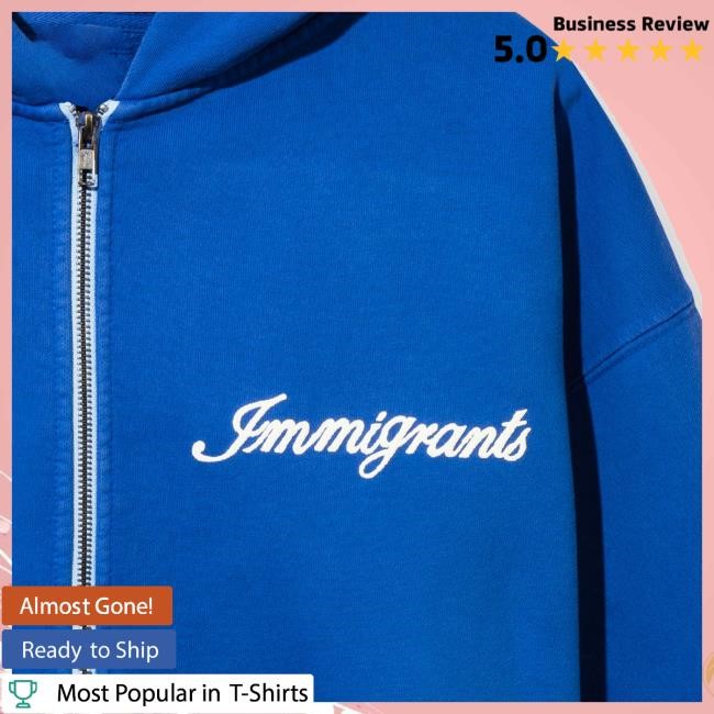 Official Kids Of Immigrants Wildest Dreams Cloud Zip Hoody
