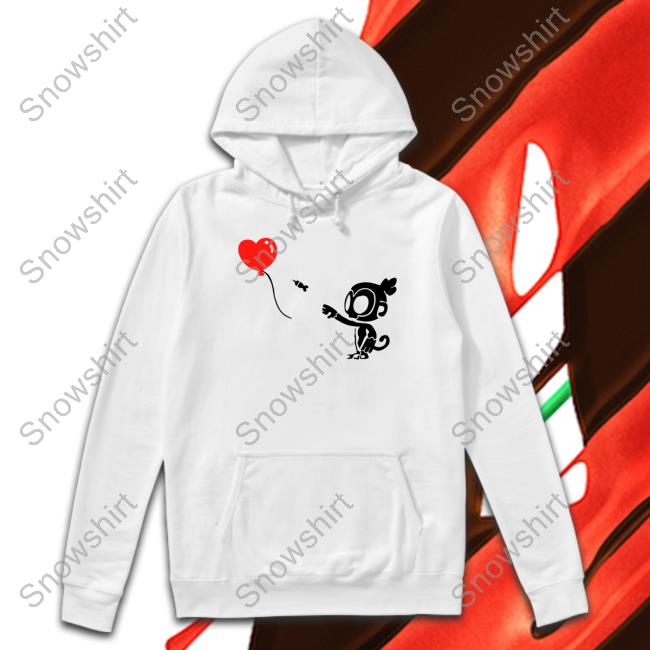 Monkey With Bloon Hoodie Ninja Kiwi Store Monkey With Bloon Shirt Hoodie