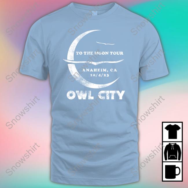 Official To The Moon Tour Anaheim Shirts