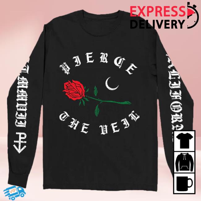 Official Pierce The Vei Clothing Store Shop Ptvmerch Rose Long Sleeve Top Shirt Ptv Merch
