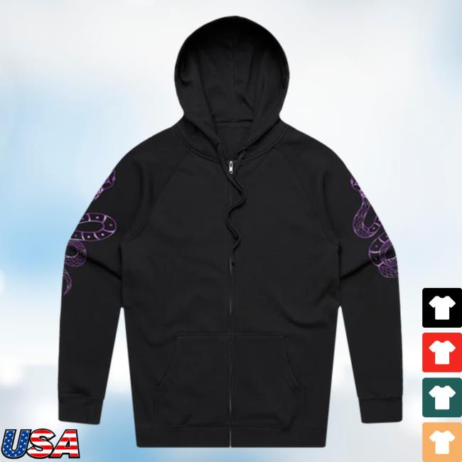 Level Up Merch Level Up Skull Moth Zip Hoodie