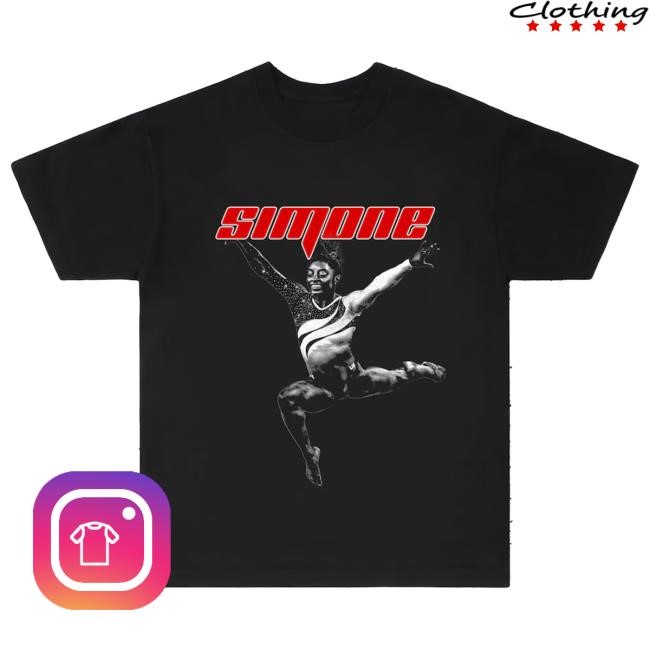 Simone Biles Y2K Gymnastics Gold Paris New T-Shirt