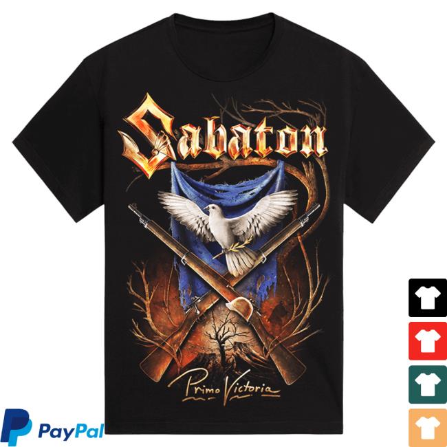 Official Sabaton Merch Store Sabaton Primo Victoria T Shirt Sabaton Shop