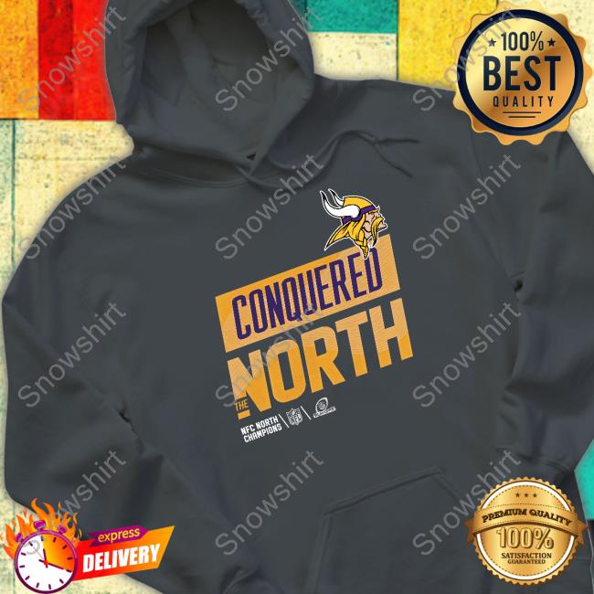 Minnesota Vikings Conquered The North T Shirts Nfc North Champs Minnesota Vikings Conquered The North Nfc North Champs Brian Asamoah Ii Sweatsirt